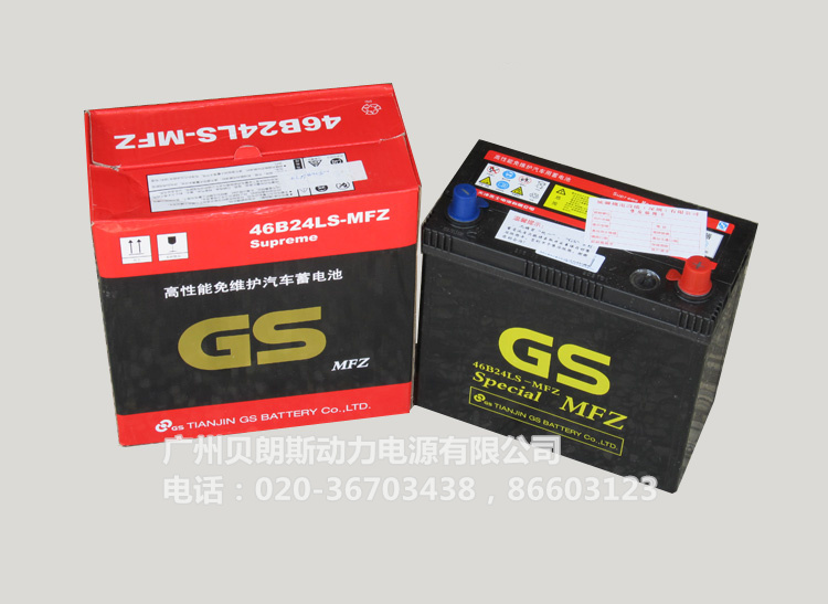统一GS蓄电池46B24L/R-MFZ